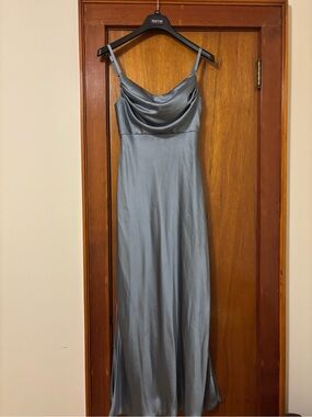 Revelry French Blue Satin Dress